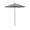 California Umbrella 7.5' Black Aluminum Market Patio Umbrella, Sunbrella Seville Seaside 194061334577 - alternate 1